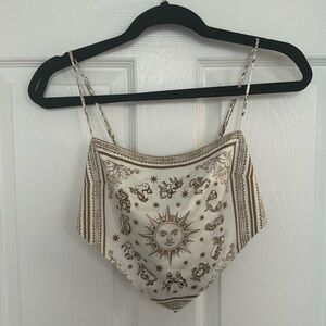 We Wore What Danielle Bernstein Horoscope Handkerchief Tank Top, S